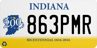 IN license plate 863PMR