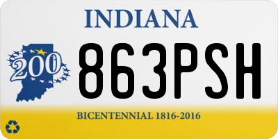 IN license plate 863PSH