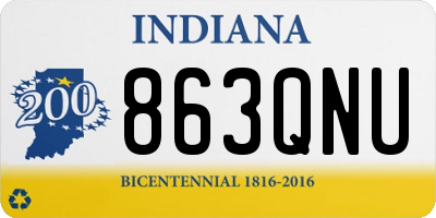 IN license plate 863QNU