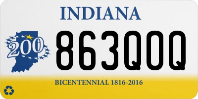 IN license plate 863QOQ