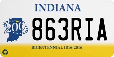 IN license plate 863RIA