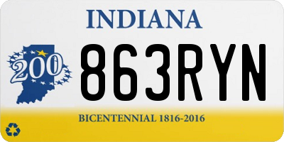 IN license plate 863RYN