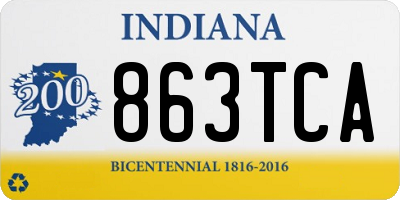 IN license plate 863TCA