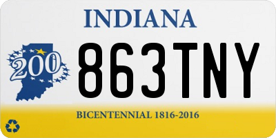 IN license plate 863TNY