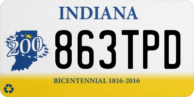 IN license plate 863TPD
