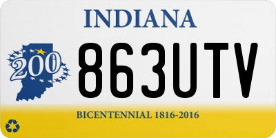 IN license plate 863UTV