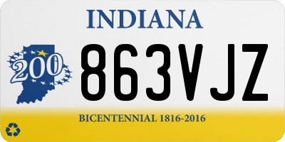 IN license plate 863VJZ
