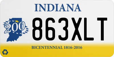 IN license plate 863XLT