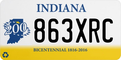IN license plate 863XRC