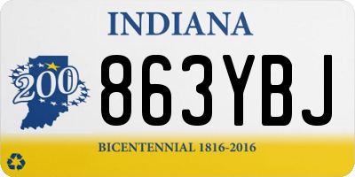 IN license plate 863YBJ