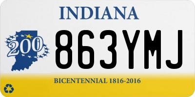 IN license plate 863YMJ
