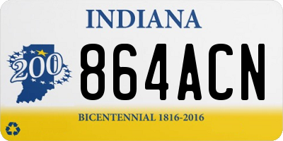 IN license plate 864ACN