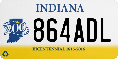 IN license plate 864ADL