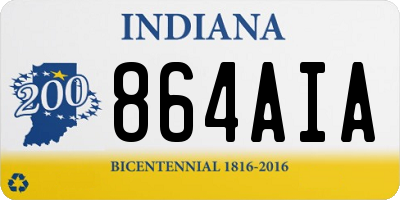IN license plate 864AIA