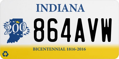 IN license plate 864AVW