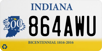 IN license plate 864AWU