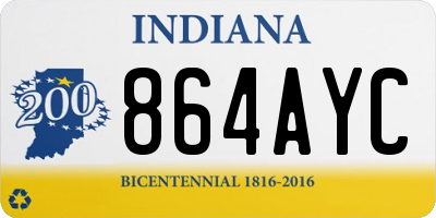 IN license plate 864AYC