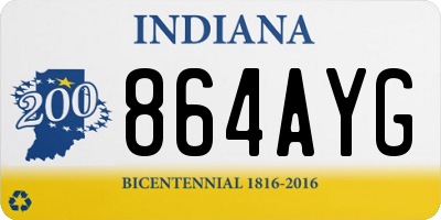 IN license plate 864AYG
