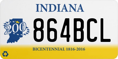 IN license plate 864BCL