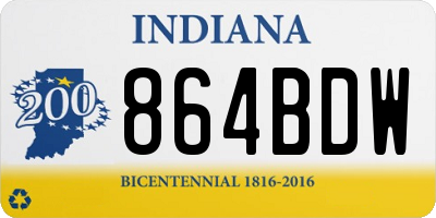 IN license plate 864BDW