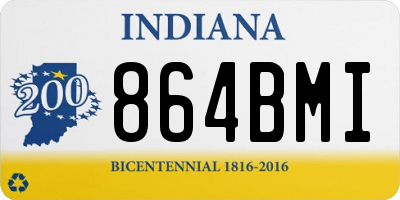 IN license plate 864BMI