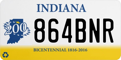 IN license plate 864BNR