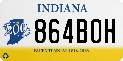 IN license plate 864BOH