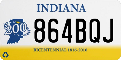 IN license plate 864BQJ
