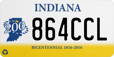 IN license plate 864CCL