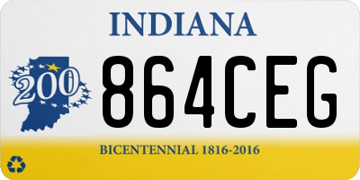 IN license plate 864CEG