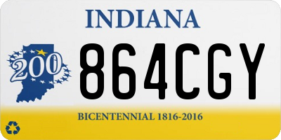 IN license plate 864CGY