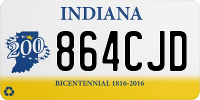 IN license plate 864CJD