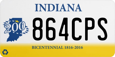 IN license plate 864CPS