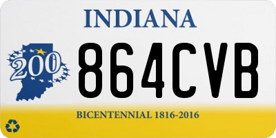 IN license plate 864CVB