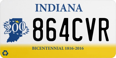 IN license plate 864CVR