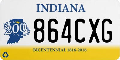 IN license plate 864CXG