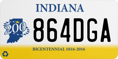 IN license plate 864DGA