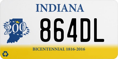 IN license plate 864DL