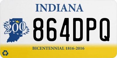 IN license plate 864DPQ