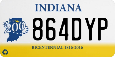 IN license plate 864DYP
