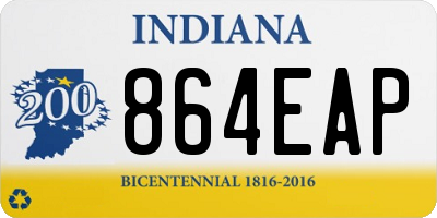 IN license plate 864EAP