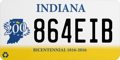 IN license plate 864EIB
