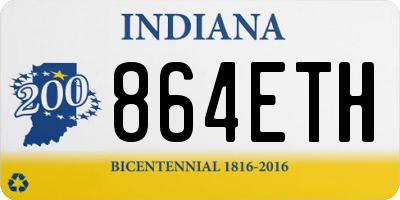 IN license plate 864ETH