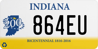IN license plate 864EU