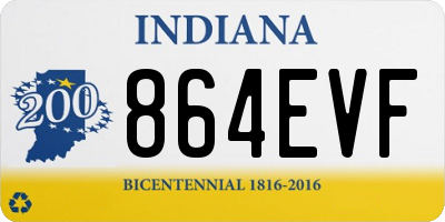 IN license plate 864EVF