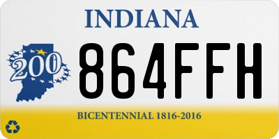 IN license plate 864FFH