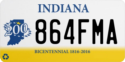 IN license plate 864FMA