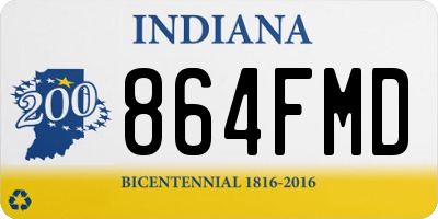 IN license plate 864FMD