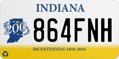 IN license plate 864FNH