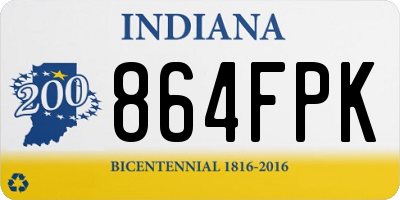 IN license plate 864FPK